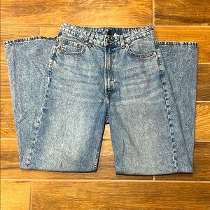 H&M Blue Relaxed Jeans with Classic Vintage Wash
